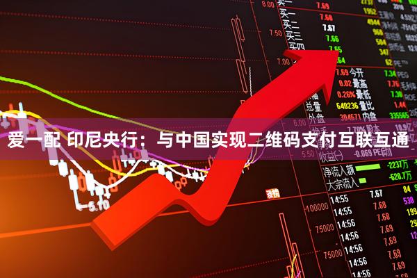 爱一配 印尼央行：与中国实现二维码支付互联互通