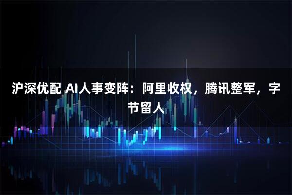沪深优配 AI人事变阵：阿里收权，腾讯整军，字节留人